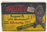 Western Super-X .270 Silvertip Box W/ Brass
