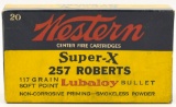 Collectors Box Of 20 Rds Western .257 Roberts