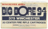 20 Rounds Of Winchester Big Bore .375 Win Ammo