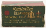 Collectors Box Of Remington .32 Win Self Loading