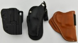 Holster Lot: three Rugged Holsters