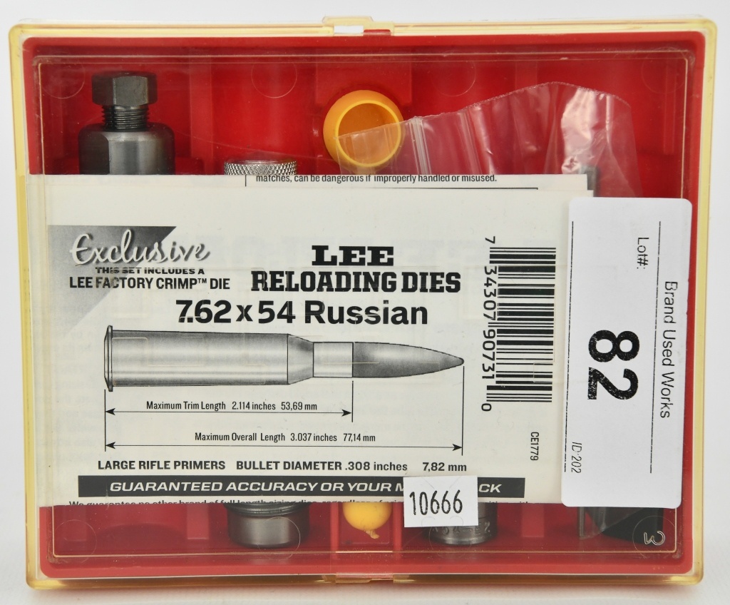 LEE Reloading Dies  Russian set | Guns & Military Artifacts Firearms  | Online Auctions | Proxibid