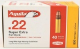 500 Rounds Aguila Super Extra High Velocity .22 LR