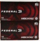 100 Rounds Federal American Eagle .380 ACP Ammo