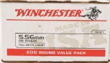200 Rounds Winchester USA 5.56 NATO Ammunition