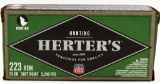 20 Rounds Of Herter's .223 Remington Ammunition