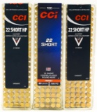 300 Rounds Of CCI .22 Short Ammunition