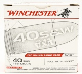 200 Rounds Of Winchester .40 S&W Ammunition