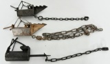 Lot of 3 Coon Traps Coon Dagger & Duke Trap