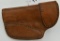 Unmarked Brown Leather Pistol Holster