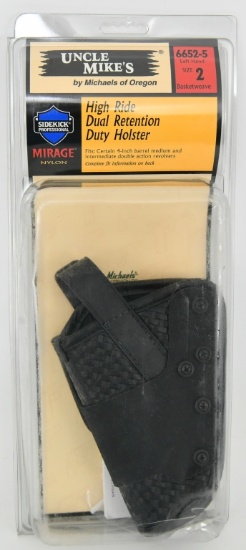 Uncle Mike's High Ride Dual Retention Duty Holster