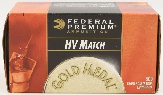 500 Rounds Federal Premium Gold Medal Target .22