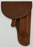 Vtg Leather CZ 52 Holster Dated 1954 with Crossed