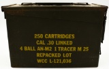 250 Rounds Of Belt Linked .30-06 Ammunition