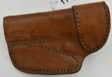 Unmarked Brown Leather Pistol Holster