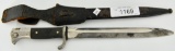 WWII German K98 Dress Bayonet of F W Holler