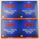 400 CCI Small Pistol Primers #500