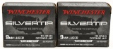 40 Rds Winchester Silvertip 9mm Luger Ammunition