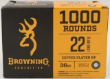 1000 Rounds Of Browning .22 LR Ammunition