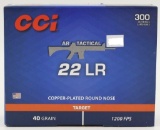 300 Rounds Of CCI AR Tactical .22 LR Ammunition