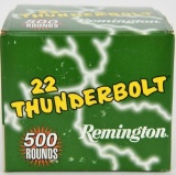 500 Rounds Of Remington Thunderbolt .22 LR Ammo