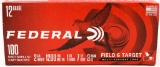 100 Rounds Of Federal 12 Ga Shotshells