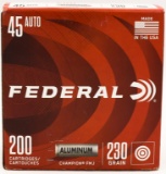 200 Rounds Of Federal .45 Auto Ammunition