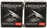 40 Rounds Of Creedmoor .40 S&W Ammunition