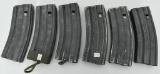 Lot of 6 Metal 30 Round AR-15 Magazines