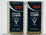 100 Rounds Of CCI Varmint .22 WMR Ammunition