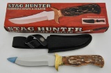 New Stag Hunter Skinning Knife & Sheath