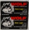 100 Rounds Of Wolf 9mm Luger Ammunition