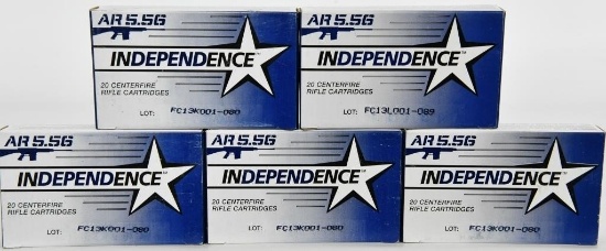 100 Rounds Of Independence XM193 5.56 NATO