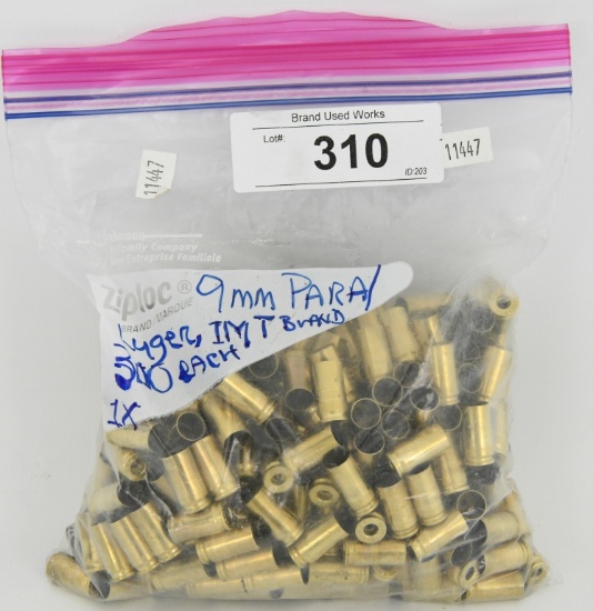9mm para Luger IMT Brand approx 300 ct brass casin