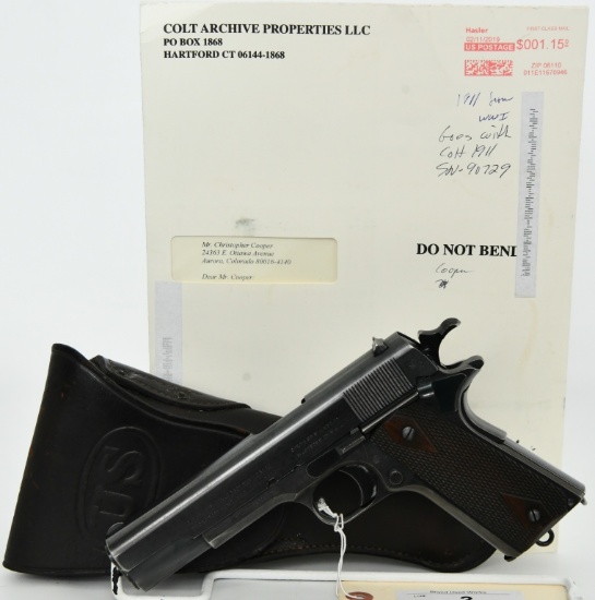 WWI U.S. Marked Colt Model of 1911 Army .45 ACP