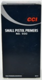CCI Small Pistol Primers No. 500 1000 count