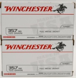 100 Rounds Of Winchester USA .357 SIG Ammunition