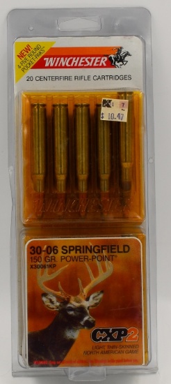 20 Rounds of Winchester CXP2 .30-06 Ammunition