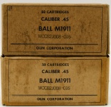 77 Rounds Of Military Ball M1911 .45 Auto Ammo