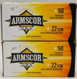 82 Rounds of Armscor USA 22 TCM Ammunition