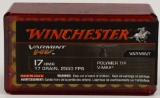 50 Rounds Of Winchester Varmint .17 HMR Ammo