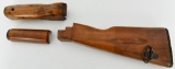 Wood Stock Set For an AK-47 Rifle