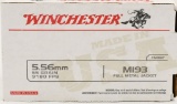 150 Rounds Of Winchester M193 5.56mm Nato Ammo ,