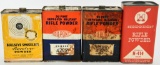 4 EMPTY collectible Powder Cans Vintage