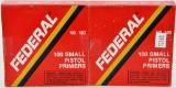 200 count Federal small pistol primers no. 100
