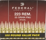 100 Rounds Of Federal American Eagle MSR 223 Rem