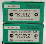 100 Rounds Of 9x17 Kurz Ammunition