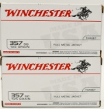 100 Rounds Of Winchester USA .357 SIG Ammo