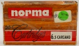 20 Rounds Of Norma 6.5 Carcano Ammunition