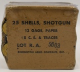 Collector Box of 25 Rds 12 Ga Tracer Shotshells